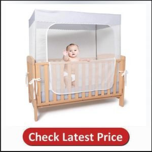 YeTrini Crib Netting, Baby Safety Crib Tent to Keep Baby from Climbing Out, Protect Your Baby from Falls