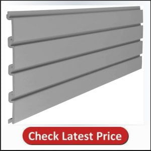 Suncast 4" Resin Slatwall Panel Sections - Gray