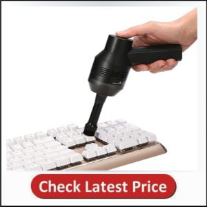  Keyboard Cleaner with Cleaning Gel, MECO Rechargeable Mini Vacuum Cordless Vacuum Desk Vacuum Cleaner
