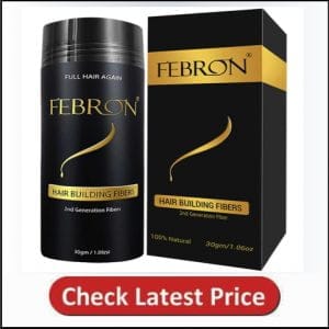  FEBRON Hair Fibers For Thinning Hair DARK BROWN For Women & Men
