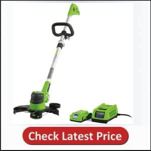 Greenworks 24V 12-inch String Trimmer / Edger, 2Ah Battery and Charger Included 21342